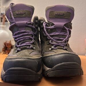 Hi-Tec Women's Gray and Purple Athletic Shoes